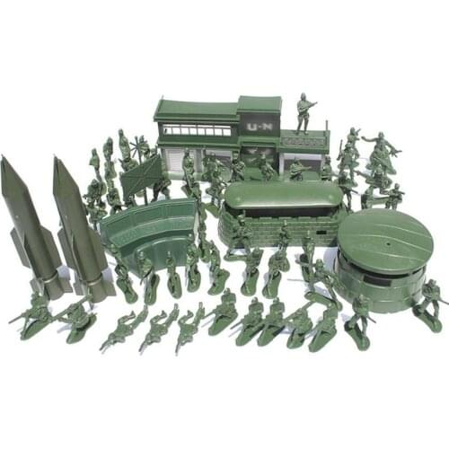 Favorites 5cm Soldier Suit Model Boy Sand Table Model Toy Soldier Military Bases Set Nostalgic Green Toys For World War II