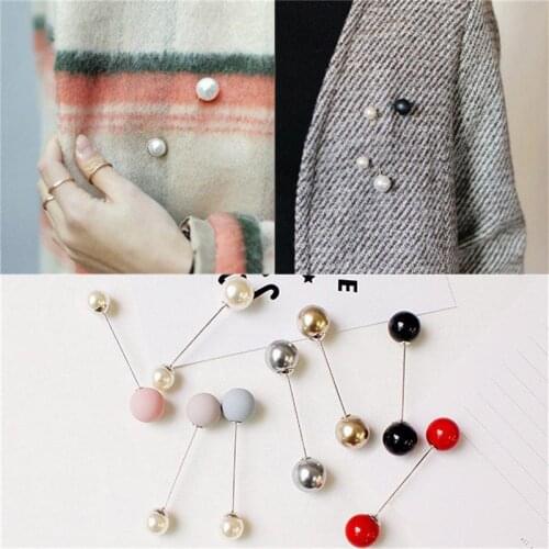 Korean WomenS Fashion Wild Pearl Brooch Accessories Cardigan Scarf Shawl Pin Brooch