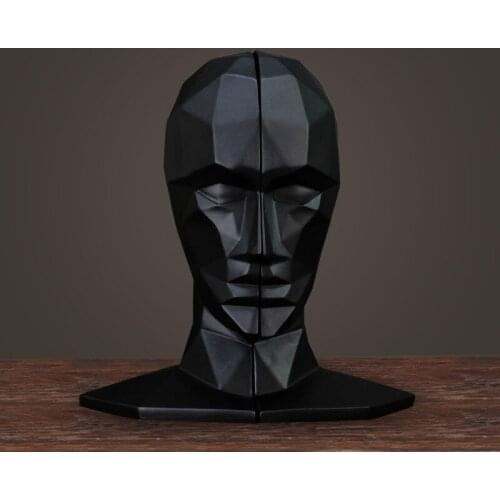 Creative Head Book By Ornaments Nordic Book File High-end Office Bookends Decoration Crafts Business Gifts