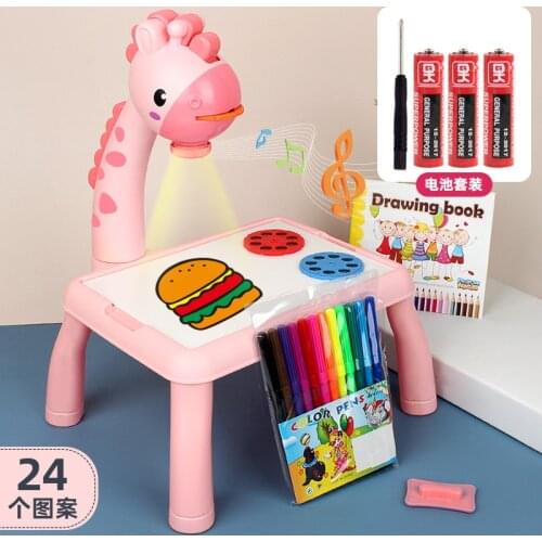 Multifunctional Fawn Dream Projection Drawing Board Drawing Graffiti Writing Board Kindergarten Children Drawing Table Toy