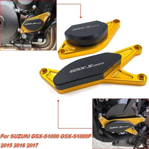 Moto CNC POM Frame Slider Crash Pad Engine Stator Case Saver Protector For SUZUKI GSX-S1000 GSX-S1000F 2015 2016 2017 GSX S1000