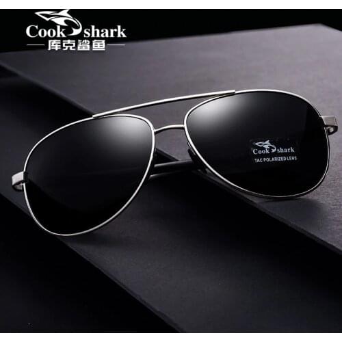 Cook Shark Mens Sunglasses Sunglasses Mens Influx of People Driving Polarized Blue Glasses Sunglasses Drivers Driving Glasses