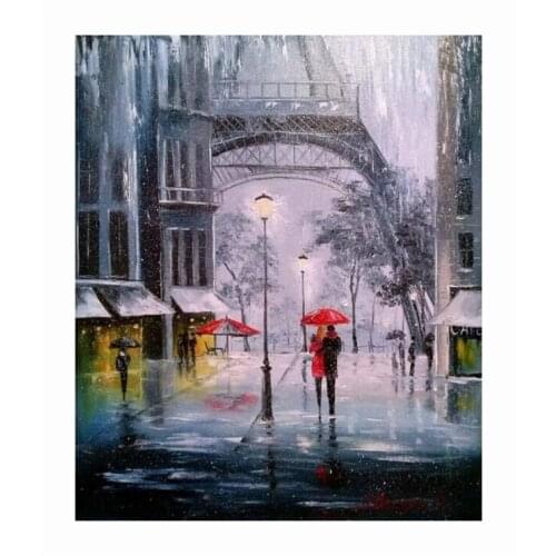 New Embroidery Counted Cross Stitch Kits Needlework - Crafts 14 ct DMC DIY Arts Handmade Decor -Walking in the road