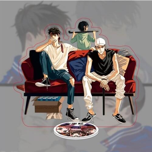 New Mo Dao Zhu Shi Acrylic Keychain Anime Figure JiangCheng Gu Fei Gu Miao Keyring 15cm Pendant Stand Accessories For Fans Gifts