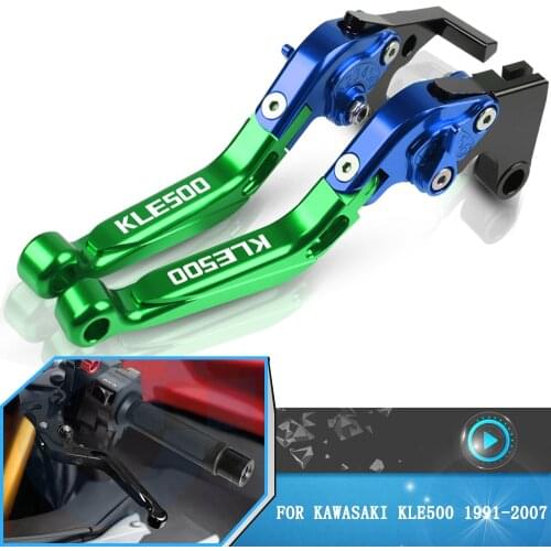 Motorcycle CNC Adjustable Brake Clutch Levers For Kawasaki KLE500 kle 500 1991-2001 2002 2003 2004 2005 2006 2007 Accessories