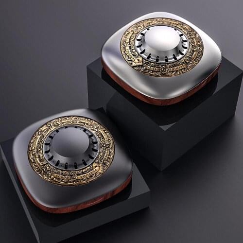 Luxury Vintage Unique Design Car Perfume Metal + Wood Auto Car Air freshener Good Smell Car Ornament Fragrance Business Gift