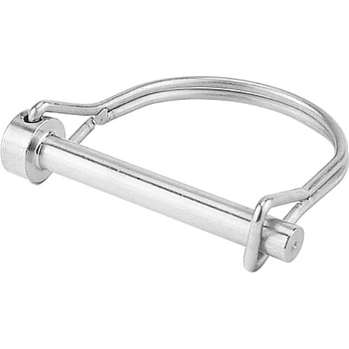 Silver 6.3x50mm Stainless Steel D Style Lock Pin For Vehicle Yacht Hardware