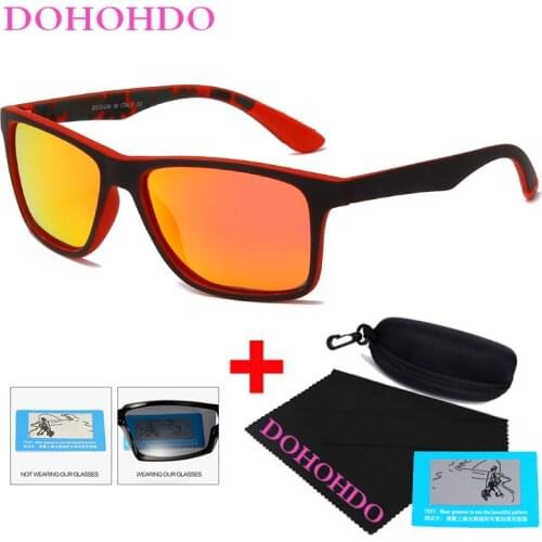 DOHOHDO Men Polarized Sunglasses Driving Shades Male Sun Glasses For Men Retro Classic Driving Glasses Luxury Brand Gafas UV400