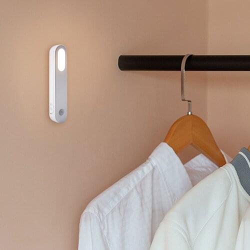 Motion Sensor Light Wireless LED Night Lights USB Rechargeable Night Lamps For Kitchen Cabinet Wardrobe Lamp Staircase Backlight