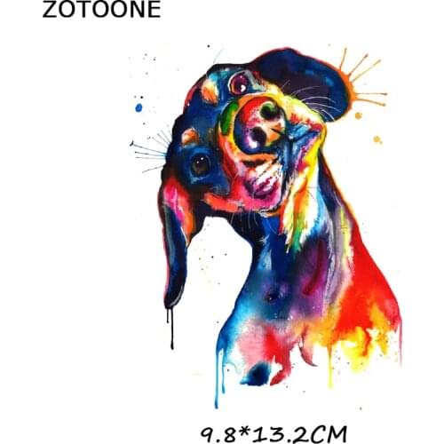 ZOTOONE Iron on Patches for Kids Fashion Clothes DIY T-shirt Applique Heat Transfer Vinyl Cute Animal Alphabet Patch Stickers G
