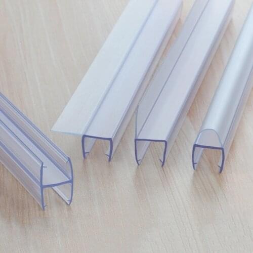 H/F/U/h Shape Shower Screen Seal Strip PVC Bath Shower Screen Door Seal Strip 6/8/10/12mm Seal Gap Window Door Weatherstrip #30