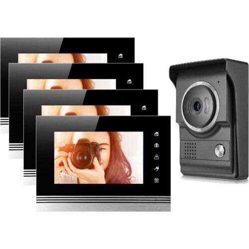 XINSILU 7" Video Intercom Video Door Phone Doorbell System 700TVL Camera Night Vision Recording Photo Taking Support Max 32G