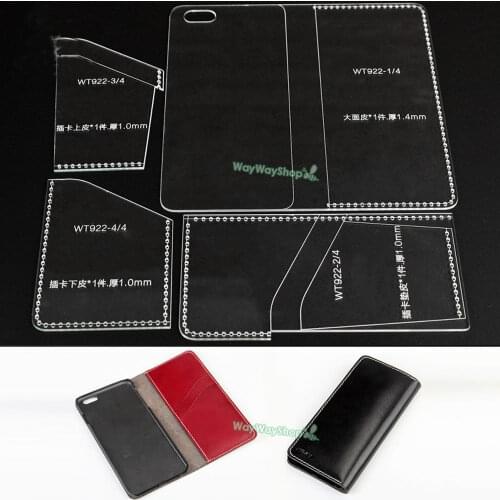 1 Pcs Acrylic Phone Case Templates Model WT922 for iPhone 6 Phone Plus Cover Pattern Tool Handwork LeatherCraft DIY