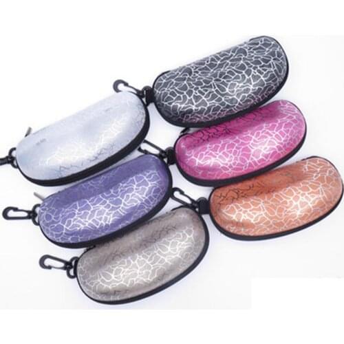 1PC Unisex Zipper Irregular Pattern Sunglasses Eye Glasses Case Eyeglass Box Eyewear Protection Containers large capacity