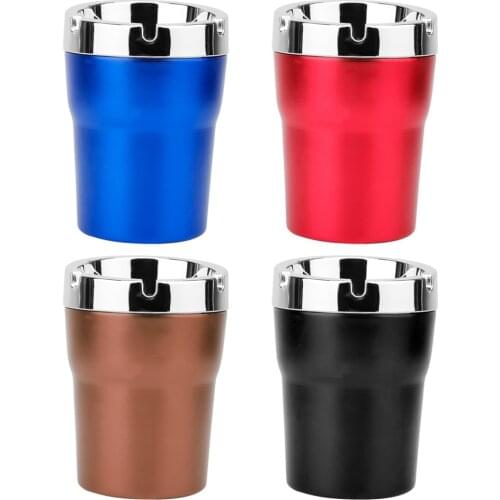 1PC Portable Auto Car Aluminium Alloy Cigarette Smoke Ashtray Cinder Holder Tank Body Car Cigarette Ashtray