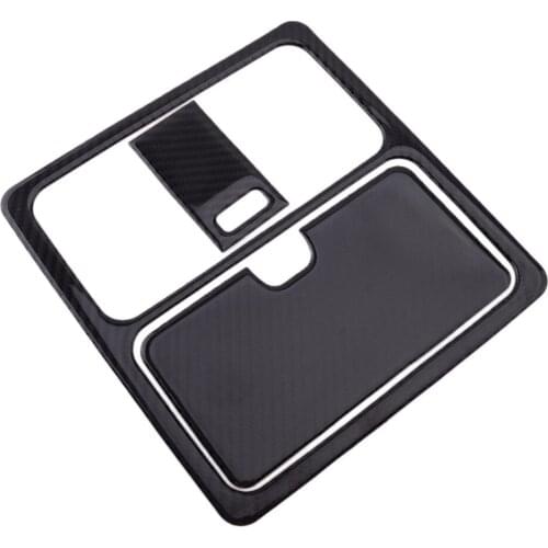 3pcs Carbon Fiber Car Interior Hard Roof Reading Light Lamp Frame Trim Cover Fit for Nissan 350Z 2006 2007 2008 2009