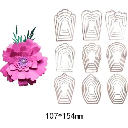 3D Flowers Leaves stencil Metal steel Cutting Knives Cutting Dies DIY Scrapbooking Album Craft dies Embossing paper cards album