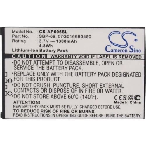 Cameron Sino 1300mah battery for ASUS MyPal A686 A696 A626