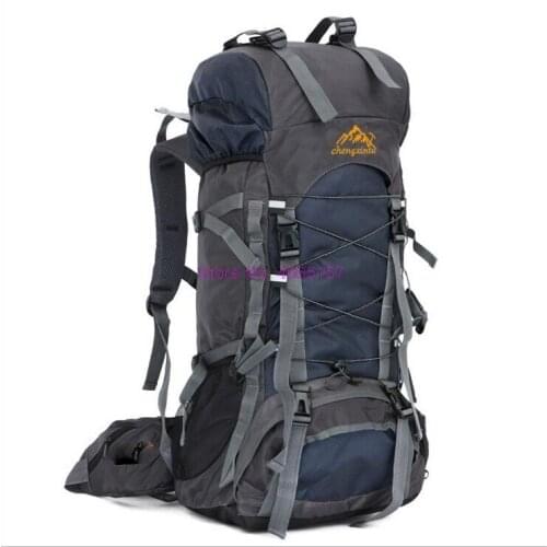 By dhl or ems 20pcs 55L extra large Waterproof Outdoor Professional Climbing Hiking mountianeering Backpack Travel Bags