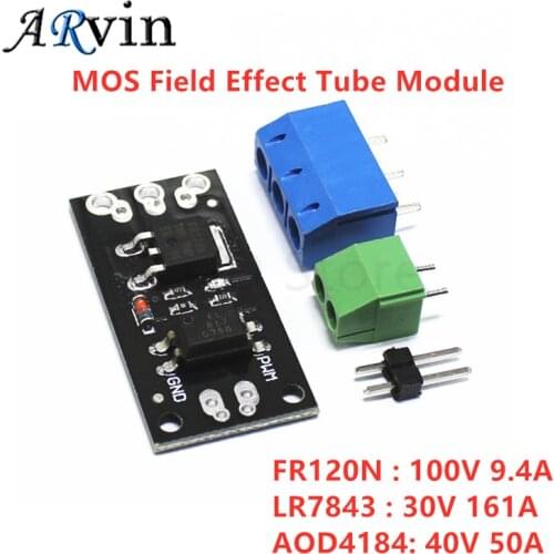 Isolated MOSFET MOS Field Effect Tube Module FR120N LR7843 D4184 AOD4184 Replacement Relay For Arduino and MCU