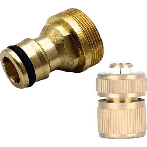 M22 M24 Brass Thread Hose Water Tube Connector Tap Snap Adapter Fitting Quick Connectors Garden Watering Tools