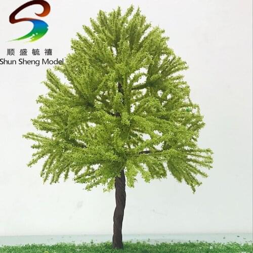 2019 New Middle Green Wire Style Mini Tree Model Train Model Trees Railroad Scenery Layout OO HO Scale Model Railway