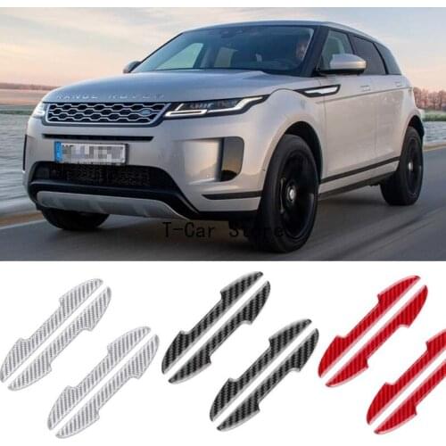 For Land Rover Freelander 2 Range Rover Evoque Sport Velar Car Side Door Edge Guard Bumper Trim Protector Carbon Fiber Stickers
