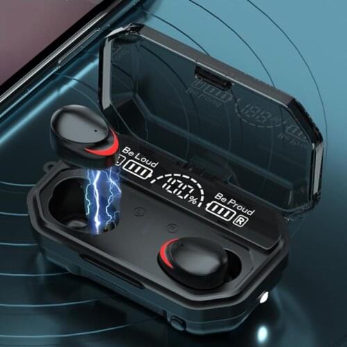 In-ear Earbuds Headphones Bluetooth 5.1 Earphone TWS Wireless Headset With Large-screen Power Display Charging Compartment