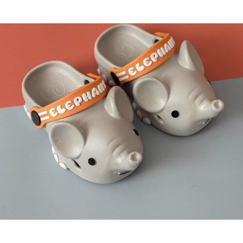 2021 Summer New style Sandals Slippers Children Foot guard Soft bottom Hole shoes Elephant Convenience baby girl shoes