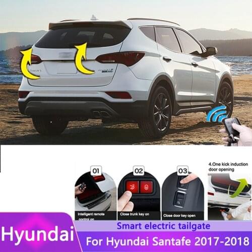 For Hyundai Santafe 2017-2018 Tail Gate Door Supports Shock Golf Giuli Tailgate Boot Gas Struts Spring Car Accessories