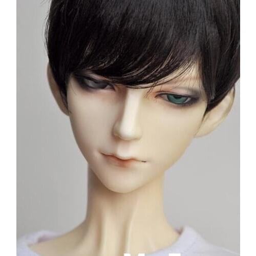 NEW 21.5-23.5cm Black Ultra short hair young fashion Wig For 1/3 DOT PULLIP BJD SD Doll WIG