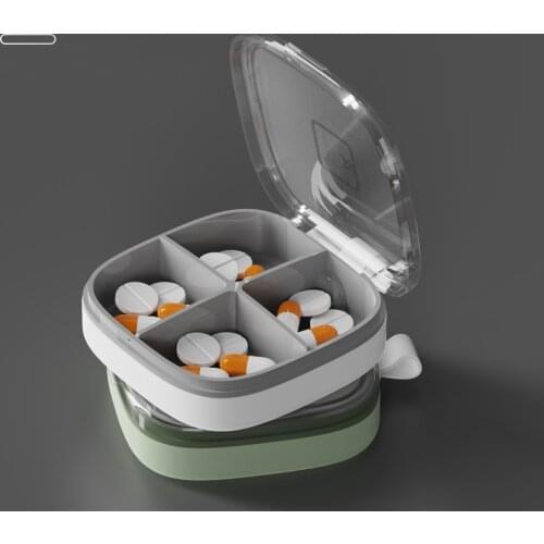 Portable Pill Box Travel Pill Case Medicine Box Travel Weekly Medicine Health Travel Case Holder Mini Cute Plastic Pill Box
