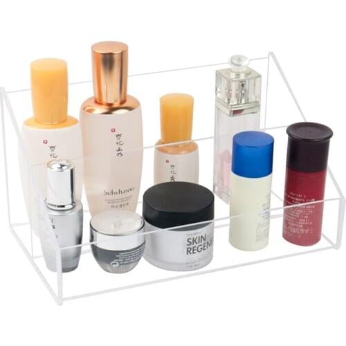 Clear Acrylic Makeup Organizer Desktop Cosmetic Storage Box Nail Polish Lipstick Holder Women Mask Makeup Tools Organizer