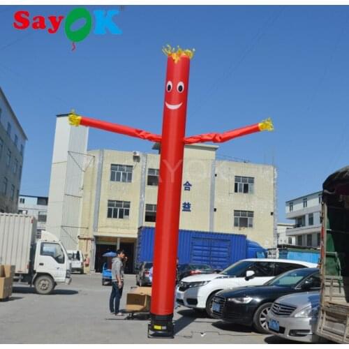 SAYOK 5m(16.4ft) Inflatable Advertising Sky Air Puppet Wacky Waving Arm Flailing Tube Man Air Dancer with Blower