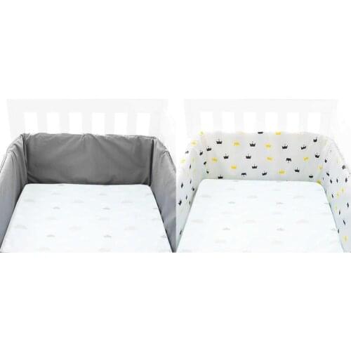 One Piece Newborn Baby Bumper Bed Surround Removable Mesh Crib Liner Anti Bumper Cribs Soft Cotton Pad Stable In Every Crib