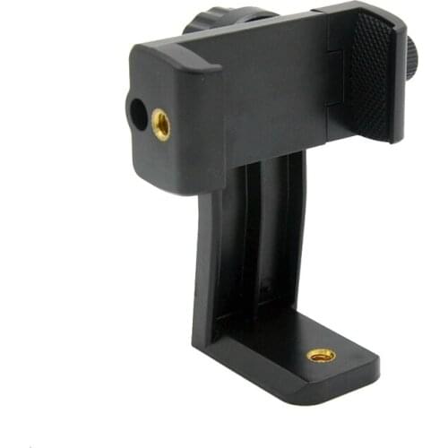 Tripod Phone Mount Holder Cell Phone Clip 1/4" Screw Adapter Rotatable Smartphone Digtal Camera Bracket Tripod Monopod