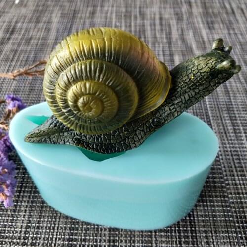 Animals Snails Silicone Mold Soap Mould Handmade Soap Making Molds Candle Silicone Mold Resin Clay Mold DW0141 PRZY 3D