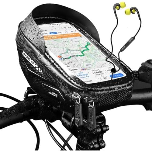 Bicycle Handlebar Bag Touch Screen Mobile Phone Case Rainproof Road Cycling MTB Bike Front Tube Bag Bicycle Accessories