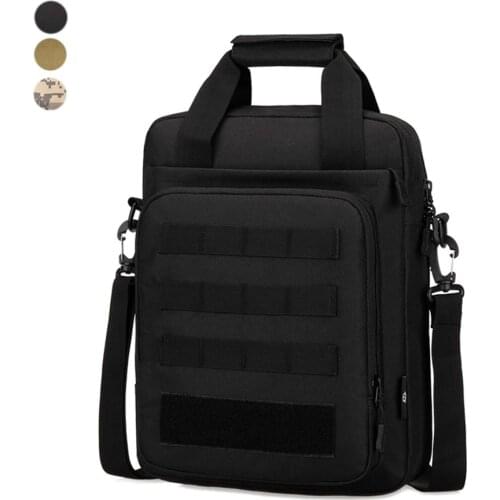Tactical Briefcase Heavy Duty Military Shoulder Messenger Bag Mens Handbag Crossbody Pouch Single Shoulder Bag For Outdoor