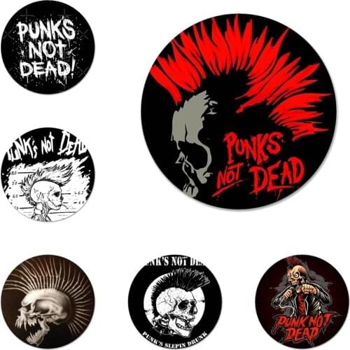 Punks not dead Badge Brooch Pin Accessories For Clothes Backpack Decoration gift
