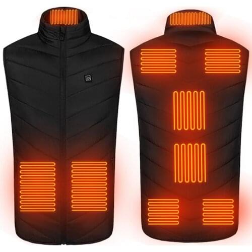 Smart Electric Heating Jacket 3 Levels Lightweight Waterproof Windproof Anti-static Warm Comfortable USB Heated Coat For Outdoor