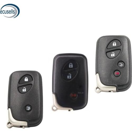 3/4 Button Replacement Shell Smart Remote Key Case Fob 3+1 Button For-Lexus IS250 ES350 GS350 LS4 with emergency key