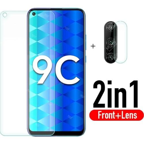 Protective glass for honor 9c tempered glas screen protector film for huawei honor9c honer 9 c c9 6.39 huawey onor huwei hawei