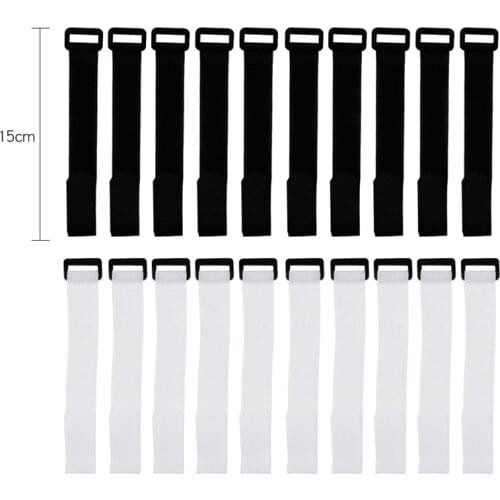 10pcs/lot Nylon Reusable Fishing Rod Tie Strap Belt Elastic Fishing Rod Fastening Strap Belts Rod Tie Fish Tackle Pscas Tools