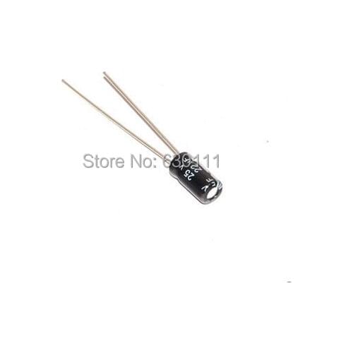 Free shipping 1000pcs NEW 25V22UF 4*7mm electrolytic capacitor 22UF 25V 4MM*7MM