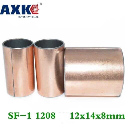 Axk 50pcs Sf-1 1208 12x14x8 Mm Self Lubricating Composite Bearing Bushing Sleeve Free Shipping Sf1