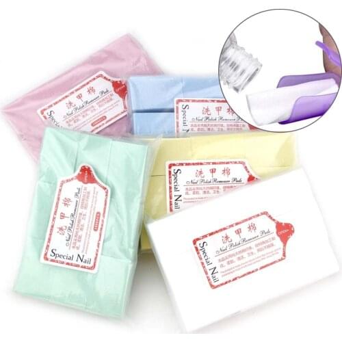 Nail Polish Remover Pad Lint-Free Gel Remover Wraps Nail Degreaser Napkins For Nails Cleanser 100% Cotton Manicure Nail Art Tool