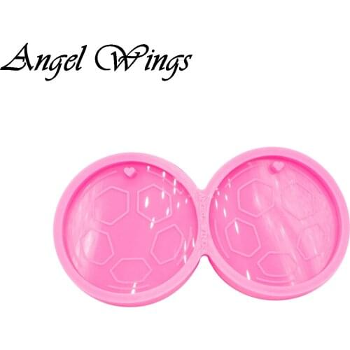 Shiny Basketball/Soccer/Baseball Earrings Silicone Epoxy Resin Molds Craft DIY Mold Women Trinket Fashion Jewelry DY0359