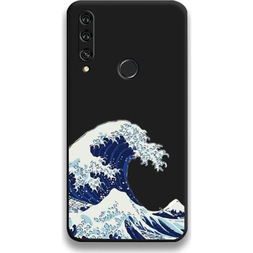 Blue Wave Phone Case For Huawei Y6P Y8S Y8P Y5II Y5 Y6 2019 P Smart Prime Pro