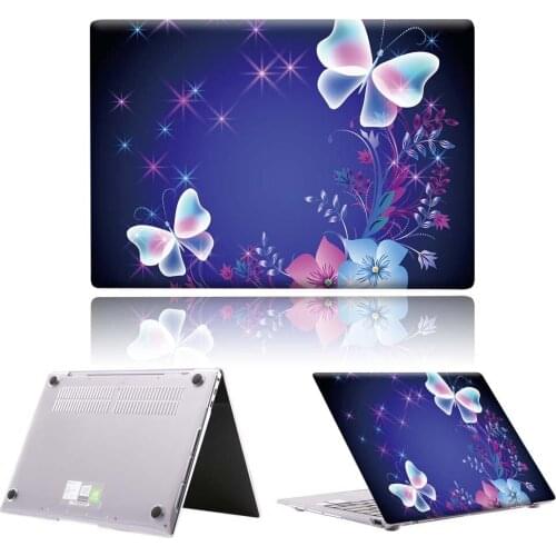 Glow Butterfly New PVC Laptop Case For Huawei MateBook 13/13 AMD Ryzen/14/D14/D15/X 2020/X Pro/Pro 16.1/Honor MagicBook 14/15